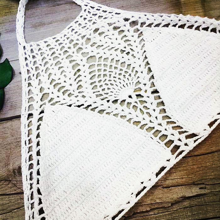 Triangle Tassel Bikini Crocheted Swimwear Sexy Knitting Bikini Bella Mia